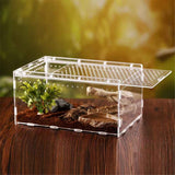 Magnetic Acrylic Case, Micro Habitat Small Tarantula Enclosure Enclosure for arboreal Tarantula Scorpion Sling Lizards Mantis Snake Gecko Jumping Spider Snail Insect Isopods (20X12X12cm  horizontal version) In Australia - Darrahopens