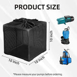 Pond Filter Bag, Pump Barrier Bag, Anti-Clogging Cube Filter Box, Black Media Bag Pump Mesh Bag for Outdoor Water Fish Ponds(10 inch) In Australia - Darrahopens
