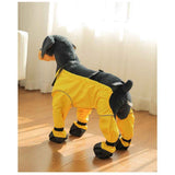 Dog Boots Leggings Waterproof Dog Pants Anti-Slip Dog Shoes Pet Paws Protector Dirty-Proof Dog Outdoor Walking Running Hiking Booties (Yellow, M) In Australia - Darrahopens