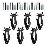 6pcs Deer head bone wall hook, used for hanging deer heads, antelopes, and other smaller animals, with a wall hook and easy installation kit for indoor and outdoor use In Australia - Darrahopens