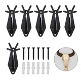 6pcs Deer head bone wall hook, used for hanging deer heads, antelopes, and other smaller animals, with a wall hook and easy installation kit for indoor and outdoor use In Australia - Darrahopens