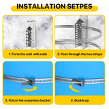 Universal Expansion Tank Water Heater Wall Mounting Bracket with stainless steel strap for adjustable water tank support In Australia - Darrahopens