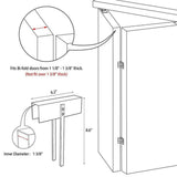 Metal Bifold Door Lock - Double Door Child Safety Locks Keep Toddler, Cats&Dogs Out of Closets, Cabinets, Pantry - No Need Install (1PC) In Australia - Darrahopens
