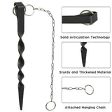 Rain Chains Anchor Stake – 12-inch Outdoor Rain Chain Base, Ground Anchor for Chains for Outdoor Gutters,  Powder Coated Iron Anchoring Stake with 17-inch stainless steel chains In Australia - Darrahopens
