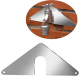 2-piece set - the best faucet mounting plate | hose box fixing kit | outdoor faucet repair | slide in | no need to disassemble faucet! No need for pipelines! In Australia - Darrahopens