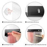 Hair Extension Holder for Styling Hair Stands Stainless Steel Hair Extension Display Hair Hanger Tool for Washing, Coloring and Blow-Drying of Weft, Clip-In, Tape-In Extensions (Black) In Australia - Darrahopens
