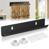 Hair Extension Holder for Styling Hair Stands Stainless Steel Hair Extension Display Hair Hanger Tool for Washing, Coloring and Blow-Drying of Weft, Clip-In, Tape-In Extensions (Black) In Australia - Darrahopens