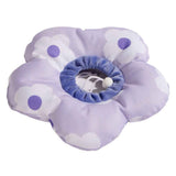 Cat Cone Collar,Cute Waterproof Cat Recovery Collar,Anti-Bite Lick Wound Healing Safety Elizabethan e Collar for Cats,Purple Flower All-Season Style(S) In Australia - Darrahopens