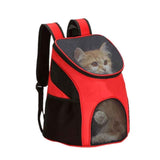 Small Dogs and Cat Backpack Carrier,Pet Backpack Carrier, Ventilated, Safety Strap, Buckle Support Designed for Hiking Travel Camping Outdoor,  Red In Australia - Darrahopens