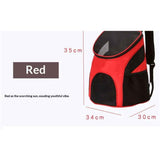Small Dogs and Cat Backpack Carrier,Pet Backpack Carrier, Ventilated, Safety Strap, Buckle Support Designed for Hiking Travel Camping Outdoor,  Red In Australia - Darrahopens