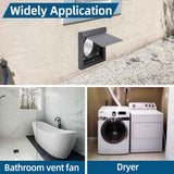 Dryer Vent Cover 4 Inch Galvanized Steel with Silicone Pad for Energy Saving Noise Reduction and Animal Proof Seal for Bathroom Exhaust Wall Vents In Australia - Darrahopens