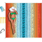 Beach Blanket Waterproof Sandproof Extra Large Beach Mat  for Adults Quick Drying Durable Outdoor Picnic Mat for Beach Travel Camping Hiking（Bohemian 210 * 200cm）
