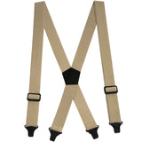 3.8cm four clip heavy-duty work shoulder strap X-shaped invisible back strap adjustable back strap beige In Australia - Darrahopens