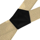 3.8cm four clip heavy-duty work shoulder strap X-shaped invisible back strap adjustable back strap beige In Australia - Darrahopens