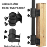 1 set Heavy Duty Patio Umbrella Mount - Bracket Clamp for Deck Rail, Balcony, Courtyard, Fences Suitable for deck railings In Australia - Darrahopens