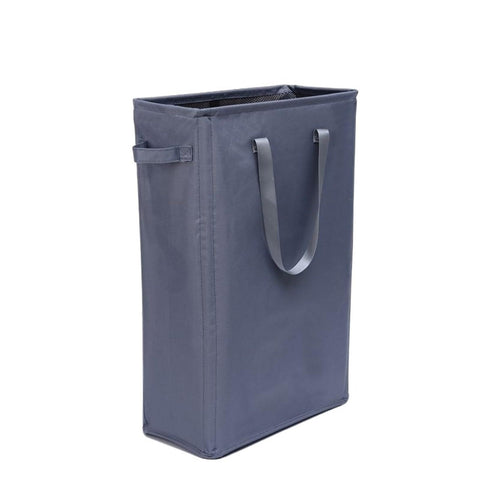 Ultra thin laundry basket, narrow laundry basket with handle, foldable, portable storage box for dirty clothes (dark gray 39*19*60) In Australia - Darrahopens
