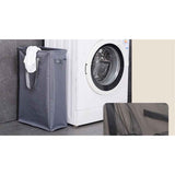 Ultra thin laundry basket, narrow laundry basket with handle, foldable, portable storage box for dirty clothes (dark gray 39*19*60) In Australia - Darrahopens