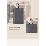 Ultra thin laundry basket, narrow laundry basket with handle, foldable, portable storage box for dirty clothes (dark gray 39*19*60) In Australia - Darrahopens