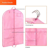 Garment Bags for Hanging Clothes,Garment Bags for Travel Storage,Dance Clothes Bag,Kids Garment Bag for Dance Costumes,Sports (Pink) In Australia - Darrahopens