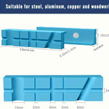 5.5"  Jaws, Magnetic Universal  Soft Jaws Pads, with Multiple Angle Grooves Design, Multipurpose - Use on any Metal Vise, Used for woodworking, golf, jewelry making, piping (1 pair)