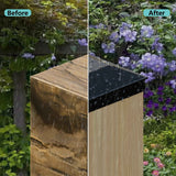4x4 column caps (actual 3.5 "x 3.5") for wooden columns, durable powder coated fence caps for decks, terraces, and fences, weather resistant and rust resistant, 4x4 metal column caps (6-piece set)