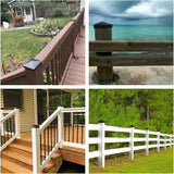 4x4 column caps (actual 3.5 "x 3.5") for wooden columns, durable powder coated fence caps for decks, terraces, and fences, weather resistant and rust resistant, 4x4 metal column caps (6-piece set)