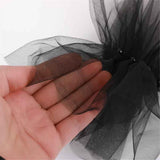 Mesh sleeves, European and American bridal gloves, dark black nail beads, fashionable Halloween accessories（black） In Australia - Darrahopens