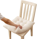 Autumn and winter thick chair cushions, plush cushions, dining chair cushions, office student cushions, chair cushions, winter fart cushions (white, 40*40cm) In Australia - Darrahopens