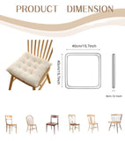 Autumn and winter thick chair cushions, plush cushions, dining chair cushions, office student cushions, chair cushions, winter fart cushions (white, 40*40cm) In Australia - Darrahopens
