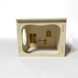 Hamster hiding place, wooden cabin, small animal, pet tunnel, exploration toy, dwarf hamster, sand rat, hedgehog, mouse's secret peephouse (study) In Australia - Darrahopens