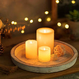 Rustic Wooden Tray Candle Holder - Round Wood Decorative Pillar Candle Tray for Coffee Table Farmhouse Kitchen Countertop Organizer Home Decor Wedding Centerpiece, Distressed White In Australia - Darrahopens
