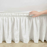 Ruffle Elastic Bed Skirt Detachable - Dustproof Ruffle - Machine Washable Elastic Band Bed Skirt (White) In Australia - Darrahopens