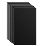 8 Pcs Fence Post Protection, Waterproof Fence Rot Protection, Wood Post Sleeve Post Wrap fits 16.7 x 10.4 Square and 3" to 5" Round Posts(Black)