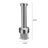 Meat Tenderizer Tool, 304 Stainless Steel, with 21 Needles & Retractable Safety Guard, for Tenderizing Beef, Turkey, Chicken, Steak, Dishwasher Safe