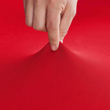 Round polyester Cocktail Tablecloth with Skirt, Elastic Fitted Highboy Bar Table Cloth 1 Pack, High Top Circular Base Adjustable Pub Table Cover for Wedding Party Banquet-Red（60*110cm） In Australia - Darrahopens