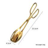 Food Tongs, Heavy Duty Stainless Steel Kitchen Tongs Salad Tongs Heat Resistant Small Serving Tongs for Cooking, Grill, Pastry, Sandwich, Ice, Food Bread Dessert (golden) In Australia - Darrahopens