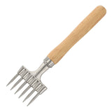 Ice Pick with Wooden Handle, 6 Fork Silver Stainless Steel Ice Crusher for Ice Breaking at Home and Bar (6 Fork) In Australia - Darrahopens