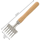 Ice Pick with Wooden Handle, 6 Fork Silver Stainless Steel Ice Crusher for Ice Breaking at Home and Bar (6 Fork) In Australia - Darrahopens