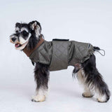 Dog Coat, Dog Jacket for Winter , Coat with Harness Hole, Reversible Plaid Checkered Warm Fluffy Heavy Duty for Puppy, M, olive green In Australia - Darrahopens