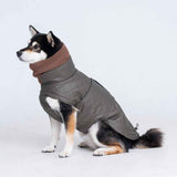 Dog Coat, Dog Jacket for Winter , Coat with Harness Hole, Reversible Plaid Checkered Warm Fluffy Heavy Duty for Puppy, M, olive green In Australia - Darrahopens