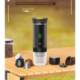 Portable Coffee Maker, Espresso Machine for camping, Travel Coffee Maker with USB-C, 3-in-1 Small Espresso Machine with Ground Coffee & Capsules for RV, Hiking, Office（black） In Australia - Darrahopens