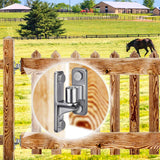 Heavy-Duty 304 Stainless Steel Gate Hinges, 2-Pack Wall Mount Gate Hardware Female & Male Hinges Pin, Non-Welding Design for Wooden Fences and Farm Gates In Australia - Darrahopens