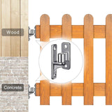 Heavy-Duty 304 Stainless Steel Gate Hinges, 2-Pack Wall Mount Gate Hardware Female & Male Hinges Pin, Non-Welding Design for Wooden Fences and Farm Gates In Australia - Darrahopens