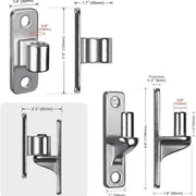 Heavy-Duty 304 Stainless Steel Gate Hinges, 2-Pack Wall Mount Gate Hardware Female & Male Hinges Pin, Non-Welding Design for Wooden Fences and Farm Gates In Australia - Darrahopens