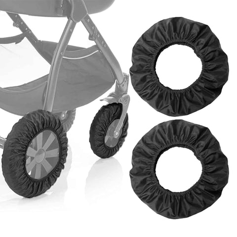 4Pcs Baby Stroller Wheel Cover, Dustproof Kid Baby Wheelchair Protector Pushchair Wheel Cover Stroller Accessory (2Pcs M + 2 Pcs L) In Australia - Darrahopens