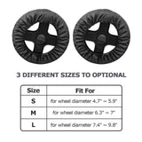 4Pcs Baby Stroller Wheel Cover, Dustproof Kid Baby Wheelchair Protector Pushchair Wheel Cover Stroller Accessory (2Pcs M + 2 Pcs L) In Australia - Darrahopens