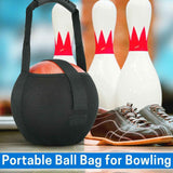 Bowling Mesh Bag, Single Bowling Ball Carrier with Reinforced  Handle, Black,  (excluding bowling) In Australia - Darrahopens