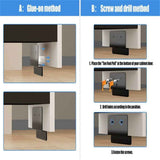 Hands Free Garbage Drawer Foot Pull Handle Foot Pull for Trash Cabinet Drawer, Touchless Hands Free Design for Full Overlay Cabinet Door (2Pack Black) In Australia - Darrahopens