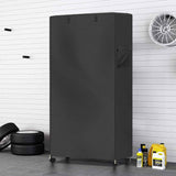 Wire Shelf Cover, 210D Heavy Duty Dustproof Shelf Cover, Wire Standing Shelving Covers with Zipper, Outdoor Storage Wire Rack Covers,92*41*183cm In Australia - Darrahopens