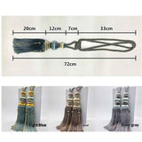 Paired Lantern Single Hanging Ball Tassels Curtains Buckle Sling Binding Lantern Tiebacks Handcrafted Braided Buckle Drapery Curtain Holdbacks Window Treatments for Home 2 Pack (Light Blue) In Australia - Darrahopens